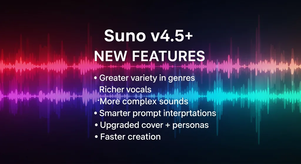 Suno 推出 v4.5+