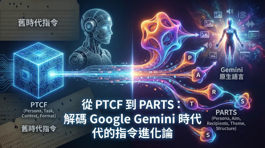 從 PTCF 到 PARTS：解碼 Google Gemini 時代的指令進化論