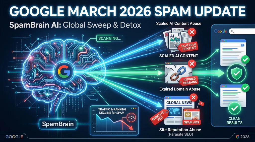Google 發布2026年3月垃圾郵件更新：鎖定低品質內容與黑帽 SEO