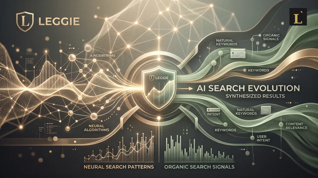 搜尋的未來:AI Overviews 更新解析首圖,呈現AI 搜尋與自然搜尋訊號交會的編輯視覺