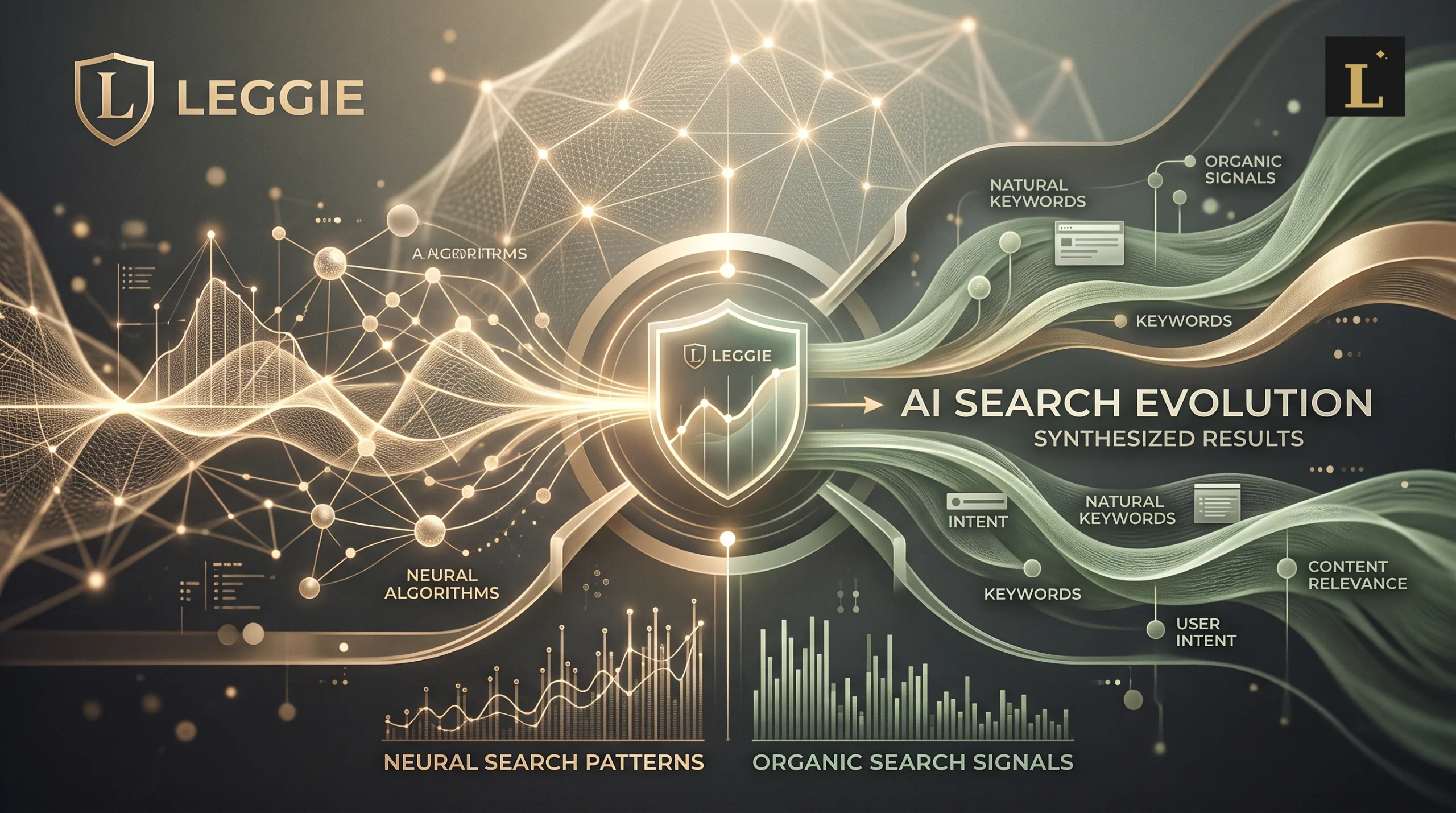 搜尋的未來：AI Overviews 更新解析首圖，呈現AI 搜尋與自然搜尋訊號交會的編輯視覺